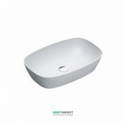 Раковина для ванной накладная Catalano Colori Green Lux 60х40 овальная керамическая цвет белый матовый 160APGRLXBM