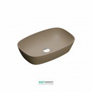 Раковина для ванної накладна Catalano Colori Green Lux 60х40 овальна керамічна колір коричневий матовий 160APGRLXMS
