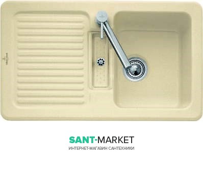Мийка для кухні прямокутна Villeroy & Boch Condor 50 пісок 673201i5