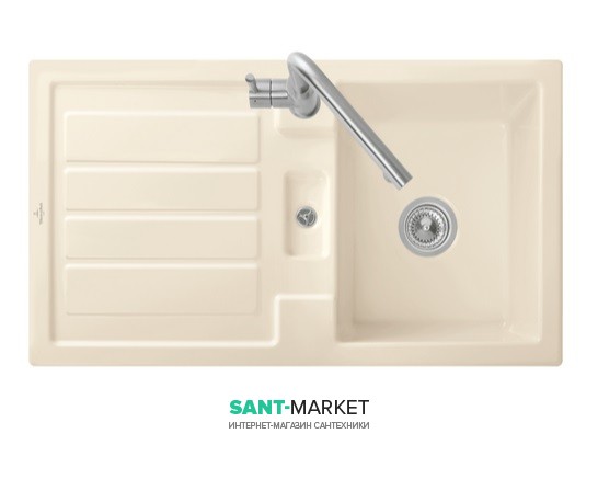 Мойка для кухни прямоугольная Villeroy & Boch Flavia 50 кремовый 330501KR