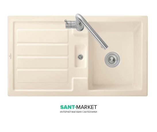 Мийка для кухні прямокутна Villeroy & Boch Flavia 50 кремовий 330501KR
