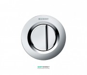 Пневмокнопка смыва для унитаза Geberit Type 01 дистанционная двойной смыв хром матовый 116.043.46.1