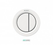 Пневмокнопка смыва для унитаза Geberit Type 01 двойной смыв белый 116.050.11.1