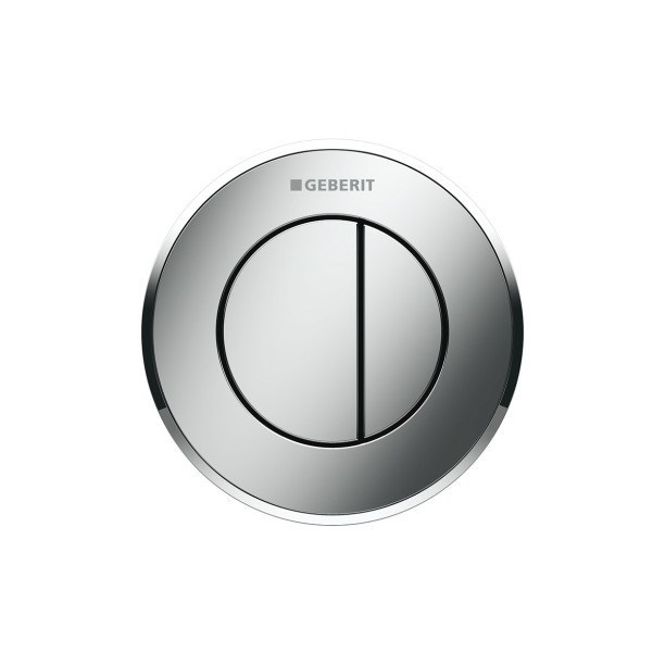 Пневмокнопка змиву для унітазу Geberit Type 10 подвійний змив хром глянсовий / хром матовий / хром глянсовий 116.057.KH.1