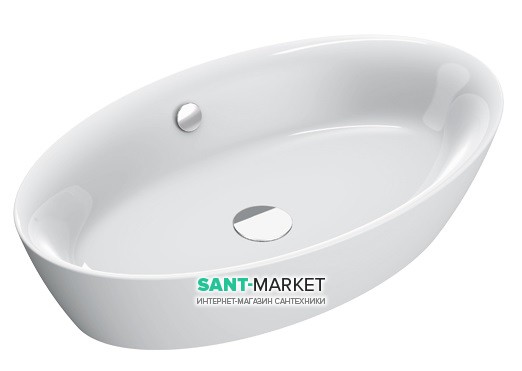 Раковина для ванної накладна овальна Catalano Velis 70х42 кераміка колір білий 170APVL00