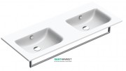 Раковина для ванної підвісна подвійна прямокутна Catalano Sfera 125х50 кераміка колір білий 1125SFD00