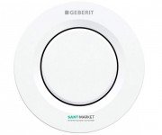 Пневмокнопка смыва для унитаза Geberit Type 01 дистанционная одинарный смыв белый 116.041.11.1