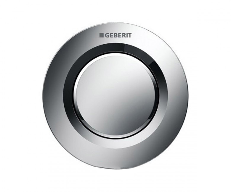 Пневмокнопка змиву для унітазу Geberit Type 01 дистанційна одинарний змив хром глянсовий 116.041.21.1