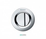 Пневмокнопка змиву для унітазу Geberit Type 01 дистанційна подвійний змив хром матовий 116.043.46.1