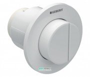 Пневмокнопка смыва для унитаза Geberit Type 01 дистанционная двойной смыв белый 116.044.11.1