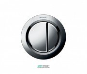 Пневмокнопка змиву для унітазу Geberit Type 01 подвійний змив хром глянсовий 116.050.21.1