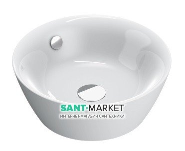 Раковина для ванной накладная круглая Catalano Velis 42х42 керамика цвет белый 142APVL00