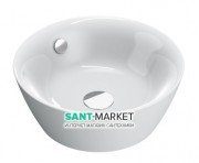 Раковина для ванної накладна кругла Catalano Velis 42х42 кераміка колір білий 142APVL00