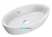 Раковина для ванної накладна овальна Catalano Velis 70х42 кераміка колір білий 170APVL00