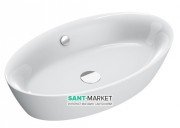 Раковина для ванної накладна овальна Catalano Velis 70х42 кераміка колір білий 170APVL00