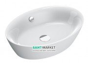 Раковина для ванної накладна овальна Catalano Velis 60х42 кераміка колір білий 160APVL00