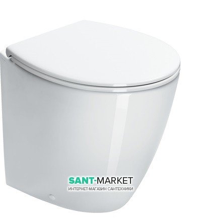 Унітаз підлоговий Catalano Velis 50х37 під прихований бачок / інсталяцію кераміка білий 1VP5000