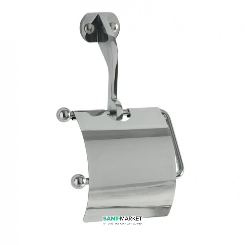 Тримач туалетного паперу Kerasan Retro з кришкою хром 742190