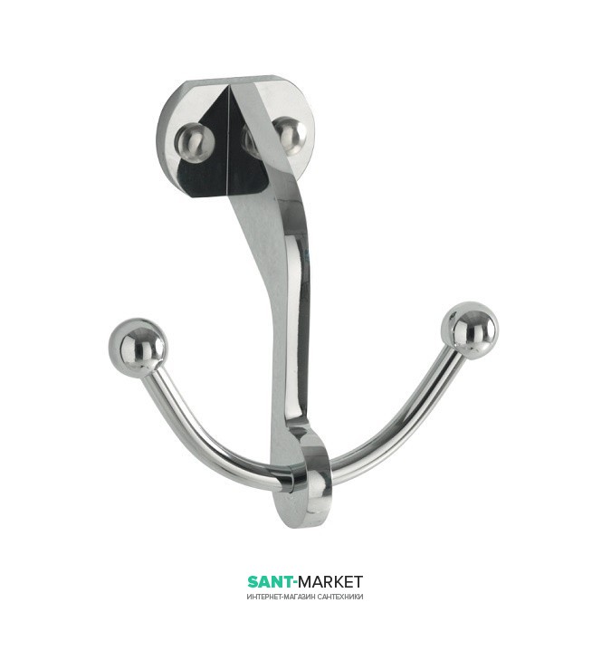 Гачок подвійний для ванної Kerasan Retro хром 742490