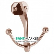 Крючок двойной для ванной Kerasan Retro бронза 742493
