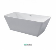 Ванна акриловая прямоугольная Kerasan Ego свободностоящая 160х70 белая 743101