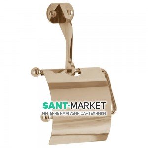 Тримач туалетного паперу Kerasan Retro з кришкою бронза 742193