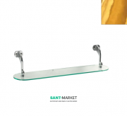 Стеклянная подвесная полка Kerasan Waldorf золото 741991