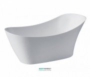 Ванна акриловая овальная Kerasan Waldorf свободностоящая 167х82 белая 743201