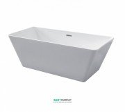 Ванна акрилова прямокутна Kerasan Ego свободностоящая 160х70 біла 743101