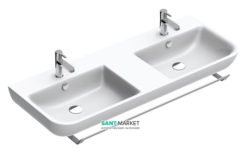 Раковина для ванної підвісна подвійна Catalano Sfera 125х48 кераміка колір білий 1125BSFD00