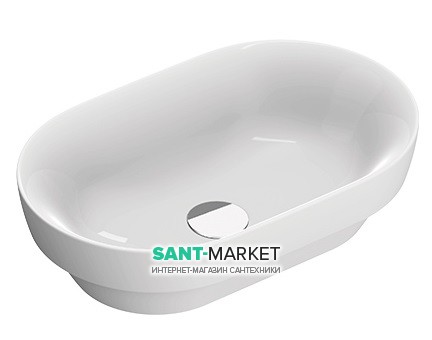 Раковина для ванной накладная полувстраиваемая Catalano Sfera 55х35 керамика цвет белый 155ASFN00