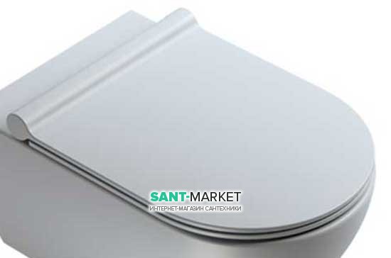 Сиденье с крышкой для унитаза Catalano Zero/Sfera с микролифтом полукруглое цвет серый матовый 5SCSTPCS