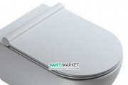 Сиденье с крышкой для унитаза Catalano Zero/Sfera с микролифтом полукруглое цвет серый матовый 5SCSTPCS