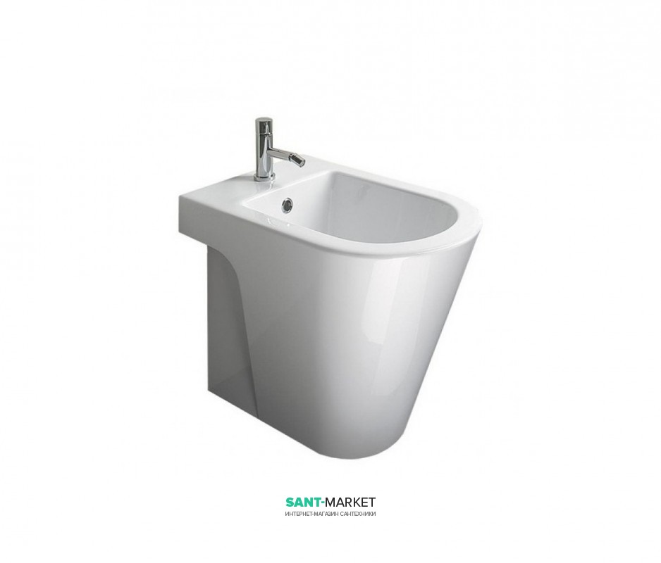 Биде напольное Catalano Zero 55х35 см 1 отверстие под смеситель цвет белый 1BI5500