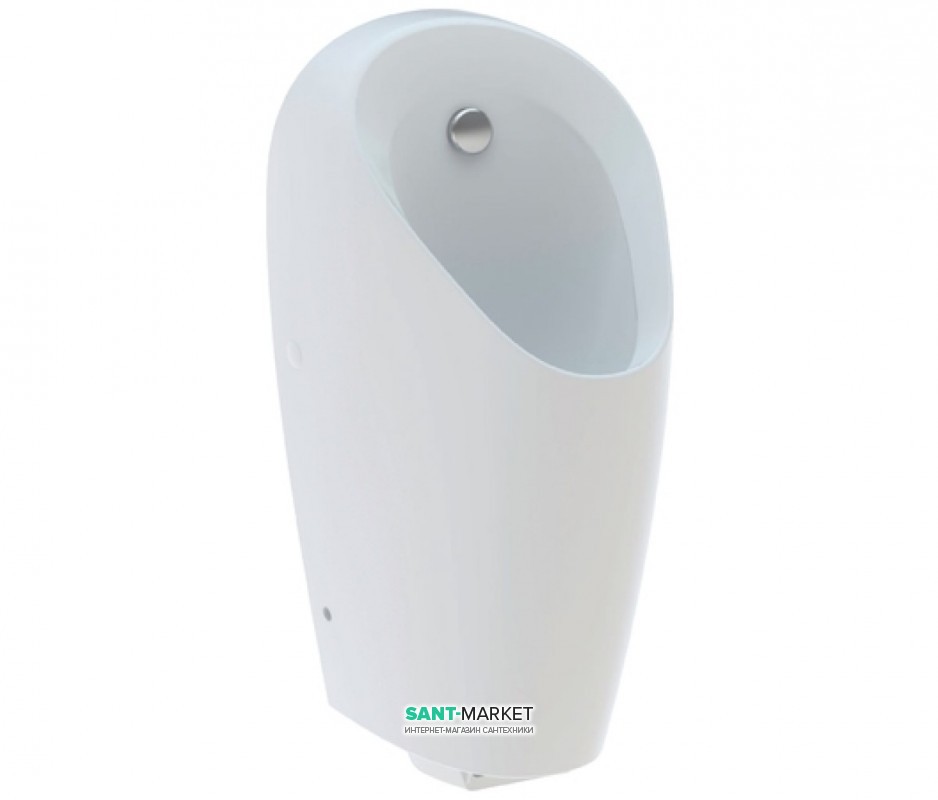 Пісуар Geberit Selva з інтегрованою системою змиву харчування від генератора білий 116.084.00.1