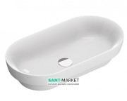 Раковина для ванной накладная полувстраиваемая Catalano Sfera 70х37 керамика цвет белый 170ASFN00