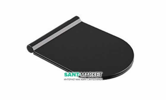 Сиденье с крышкой для унитаза Catalano Zero/Sfera с микролифтом полукруглое цвет черный матовый 5SCSTPNS