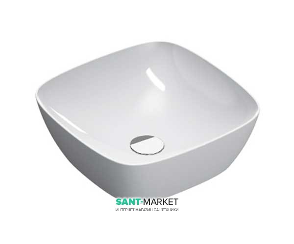 Раковина для ванной накладная Catalano Green Lux 40х40 керамическая цвет белый 140APGRLX00