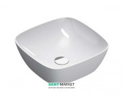 Раковина для ванной накладная Catalano Green Lux 40х40 керамическая цвет белый 140APGRLX00