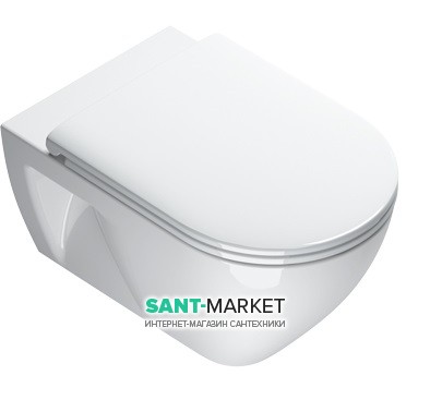 Унітаз підвісний Catalano Sfera Eco безободковий 35х54.5 см кераміка білий 1VSF54RECO00