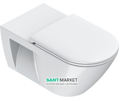 Унитаз подвесной безободковый удлиненный Catalano Sfera Comfort 70x36 керамика белый 1VSHNR00