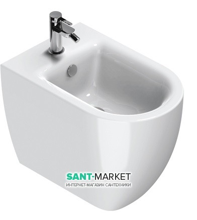 Біде підлогове Catalano Sfera 54х35 см з одним отвором під змішувач кераміка білий 1BIS54R00