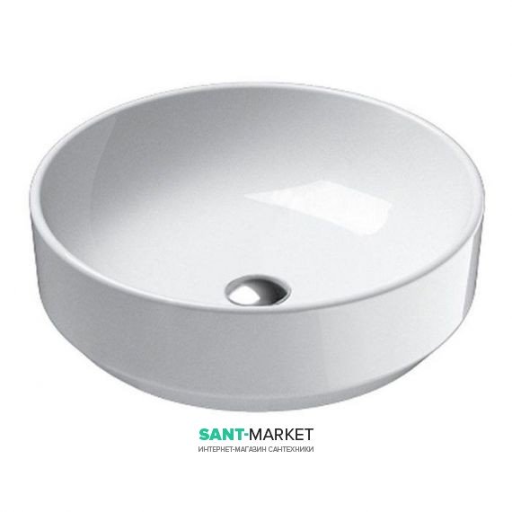 Раковина для ванной накладная Catalano Green 42х42 круглая керамическая цвет белый 142AGR00