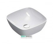 Раковина для ванной накладная Catalano Green Lux 40х40 керамическая цвет белый 140APGRLX00