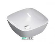 Раковина для ванної накладна Catalano Green Lux 40х40 керамічна колір білий 140APGRLX00