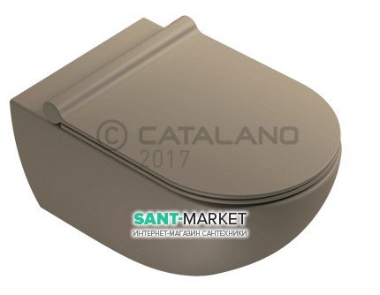 Унітаз підвісний Catalano Colori Sfera безободковий з системою NewFlush 35х54.5 см коричневий матовий 1VSF54RMS