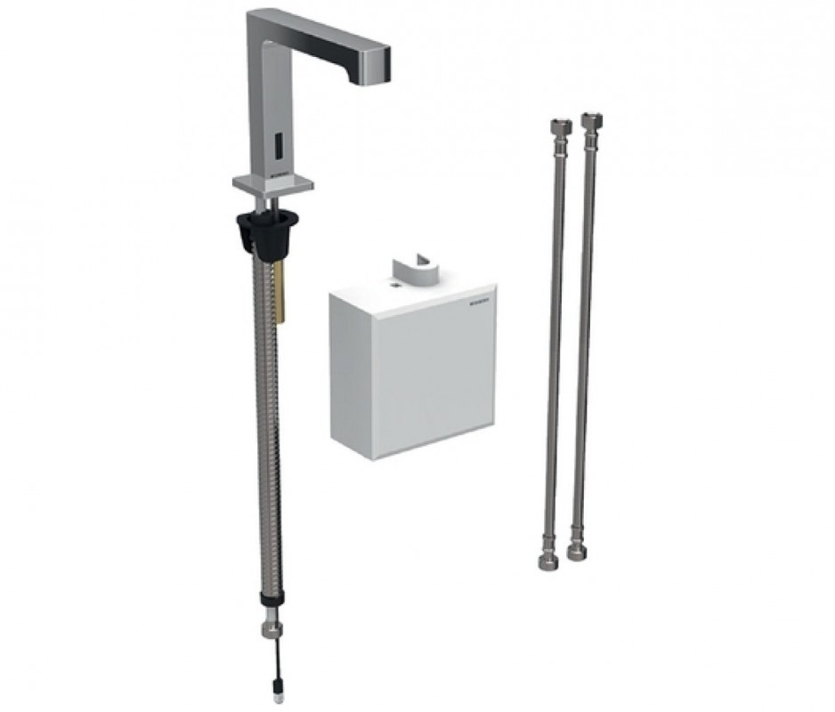 Кран для раковины Geberit Brenta электронный питание от батареи хром глянцевый 116.173.21.1