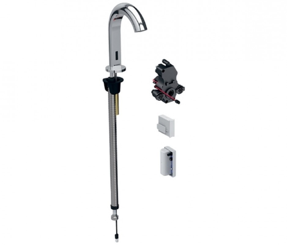 Смеситель для раковины Geberit Piave электронный питание от генератора хром глянцевый 116.186.21.1