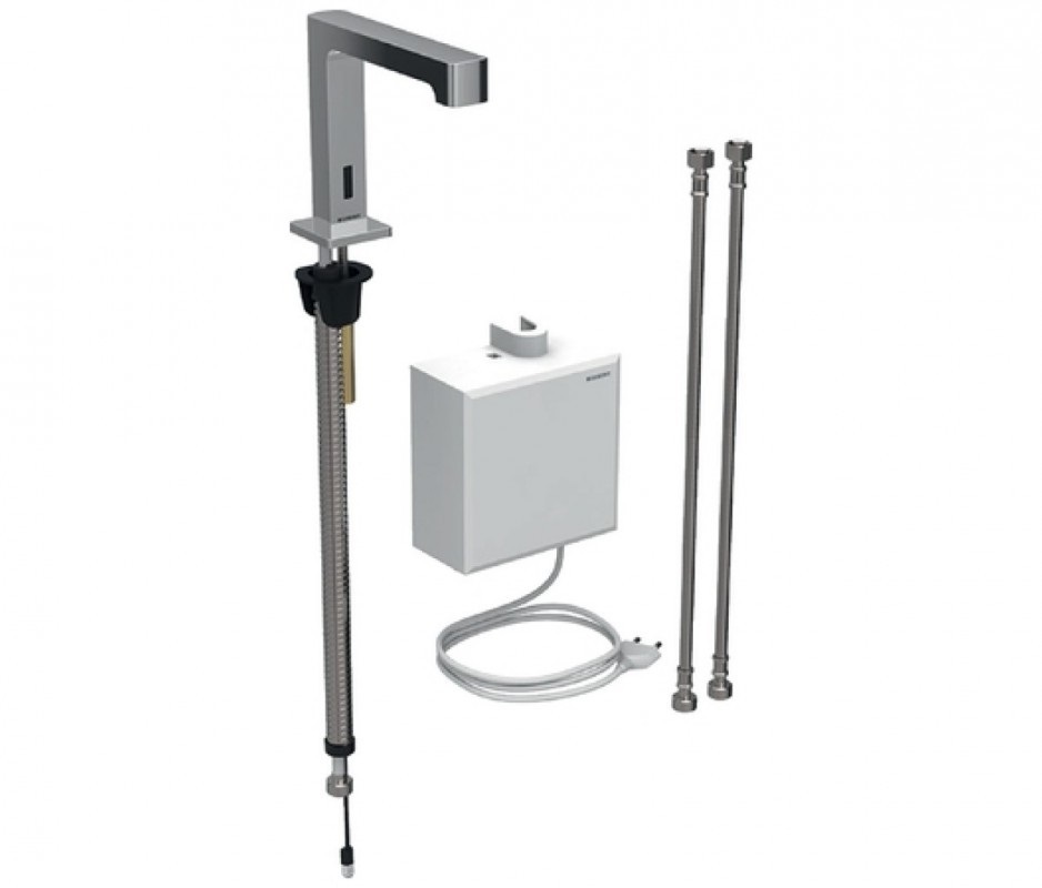 Кран для раковины Geberit Brenta электронный питание от сети хром глянцевый 116.171.21.1