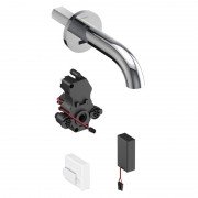 Кран для раковины Geberit Piave электронный настенный питание от батареи хром глянцевый 116.263.21.1